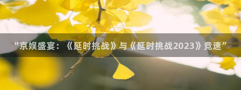 成都PG电子电子有限公司：“京娱盛宴：《延时挑战》与《延时挑战2023》竞速”